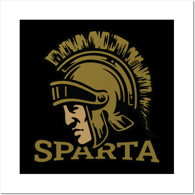 sparta warrior head Wall Art by Shapwac12